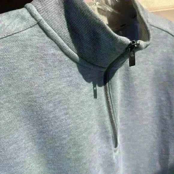 Walter Hagen 11 Majors Mens M 1/4 Zip Sweatshirt Sky Blue Golf Outdoor Casual - Picture 6 of 16